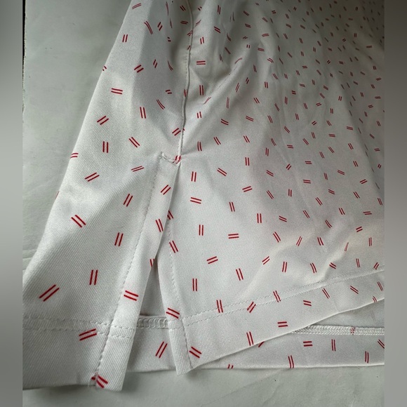 Nike Golf Skirt UV Victory Womens XL Printed Dri-FIT Orange white Shorts Skort - Picture 3 of 8